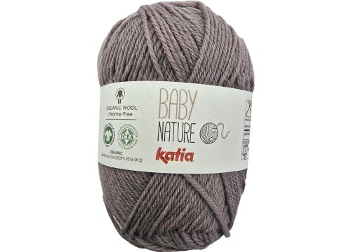BABY NATURE 119 BEŻ LATTE ZIMMNY SPŁOWIAŁY włóczka KATIA 25g 110m wełna merino 100% dla niemowląt certyfikat ICEA GOTS OUTLET