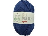 BABY NATURE 116 NIEBIESKI ZGASZONY włóczka KATIA 25g 110m wełna merino 100% dla niemowląt certyfikat ICEA GOTS OUTLET