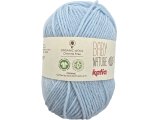 BABY NATURE 106 BŁĘKITNY włóczka KATIA 25g 110m wełna merino 100% dla niemowląt certyfikat ICEA GOTS OUTLET KONIEC KOLEKCJI