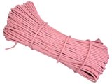 Sztywny sznurek 5mm do szycia na maszynie 100m by GOLD-POL CANDY PINK pleciony 100% bawełna z recyklingu na torby kosze