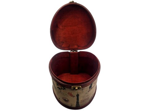 Przybornik krawiecki BIGGER EIFFLA TOWER wymiary 156x156x150mm drewniany bez wyposażenia największy egzemplarz