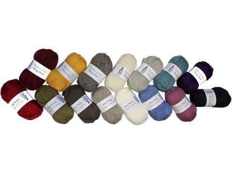 VIKING WOOL włóczka 501 SZARY MELANGE TWEED Viking Garn 50g 100m 100% wełna czesankowa na sweter czapkę sklep GOLD-POL Warszawa