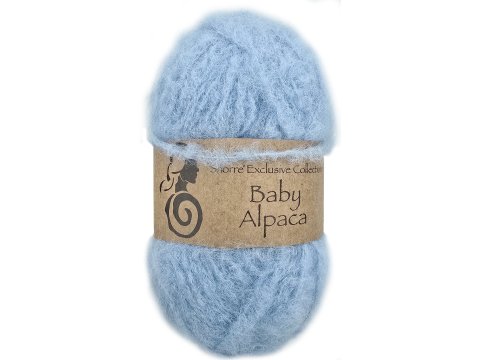BABY ALPACA włóczka 320 BŁĘKIT ZGASZONY Viking Garn 25g 75m wełna alpaka sklep z wełną GOLD-POL Warszawa