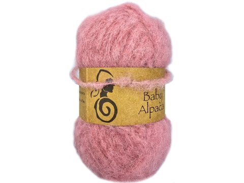 BABY ALPACA włóczka 374 Pink Róż Indyjski Viking Garn 25g 75m wełna alpaka sklep z wełną GOLD-POL Warszawa
