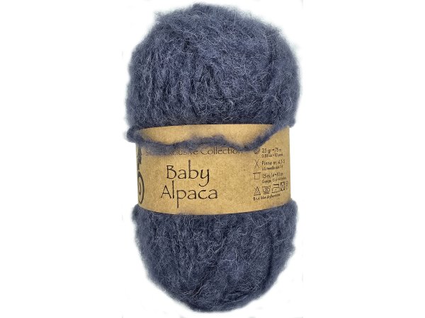 BABY ALPACA włóczka 327 NAVY GRANAT SPŁOWIAŁY Viking Garn 25g 75m wełna alpaka sklep z wełną GOLD-POL Warszawa