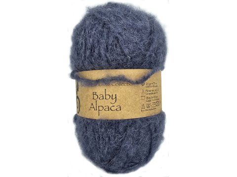 BABY ALPACA włóczka 327 NAVY GRANAT SPŁOWIAŁY Viking Garn 25g 75m wełna alpaka sklep z wełną GOLD-POL Warszawa