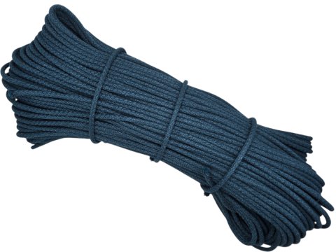 Sztywny sznurek 5mm do szycia na maszynie 100m by GOLD-POL DARK SEA MORSKI pleciony 100% bawełna z recyklingu na torby kosze