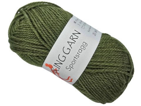 SPORTSRAGG włóczka 532 ZIELONA OLIWKA Viking Garn 50g 100m mix wełny sport czapki kominy szaliki sklep z włóczkami