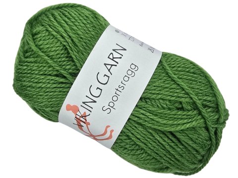 SPORTSRAGG włóczka 533 ZIELONE KIWI Viking Garn 50g 100m mix wełny sport czapki kominy hurtownia włóczek online