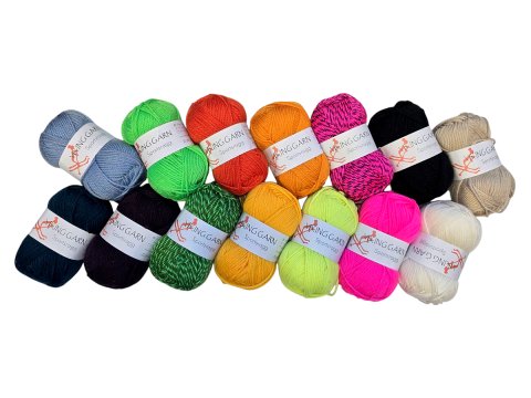 SPORTSRAGG włóczka 563 ZIMNY RÓŻ Viking Garn 50g 100m mix wełny sport czapki kominy sklep z wełną