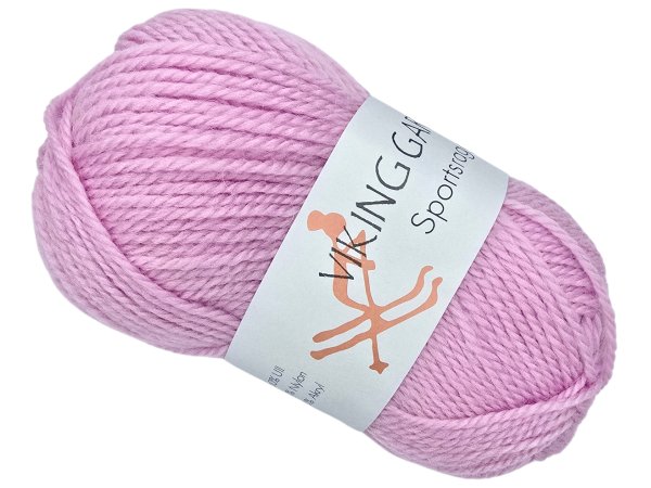 SPORTSRAGG włóczka 563 ZIMNY RÓŻ Viking Garn 50g 100m mix wełny sport czapki kominy sklep z wełną