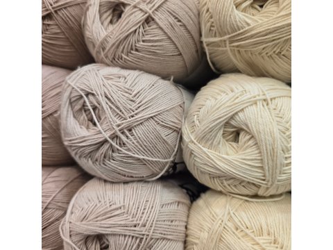 HEKLEGARN włóczka 813 SZARY JASNY Viking Garn 100g 500m bawełna cienka matowa na poduszki narzuty tylko Goldpol