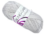HEKLEGARN włóczka 813 SZARY JASNY Viking Garn 100g 500m bawełna cienka matowa na poduszki narzuty tylko Goldpol