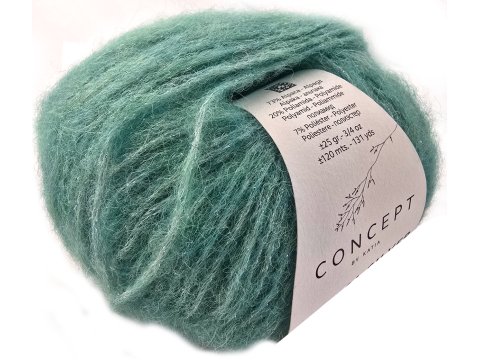 ALPACA SILVER 280 TURKUS ZGASZONYi SREBRO piękna alpaka KATIA 25g 120m delikatna jak piórko i skrzy się jak śnieg w czasie mrozu