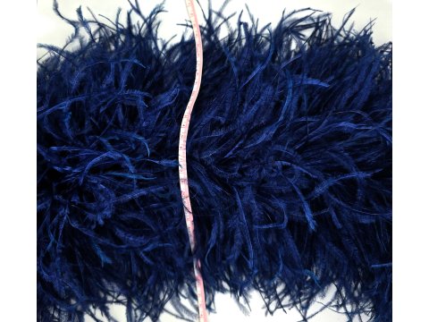 Szal boa 10ply NAVY BLUE GRANATOWY pióra strusie 1szt/1,8m NA INDYWIDUALNE ZAMÓWIENIE BEZ MOZLIWOŚCI ZWROTU