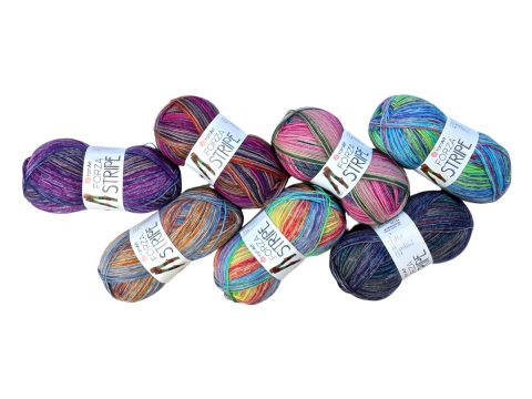 FORZA STRIPE 2002 MIX BLUE AND BORDO YarnArt 100g 420m melanż ombre włóczka wełniana na ciepłe skarpety sklep GOLDPOL