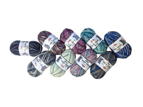 WOOL SOCKS PRINT 6003 MIX MIĘTY I RÓŻU Himalaya 100g 400m melanż ombre włóczki wełniane na ciepłe skarpetki sklep GOLDPOL