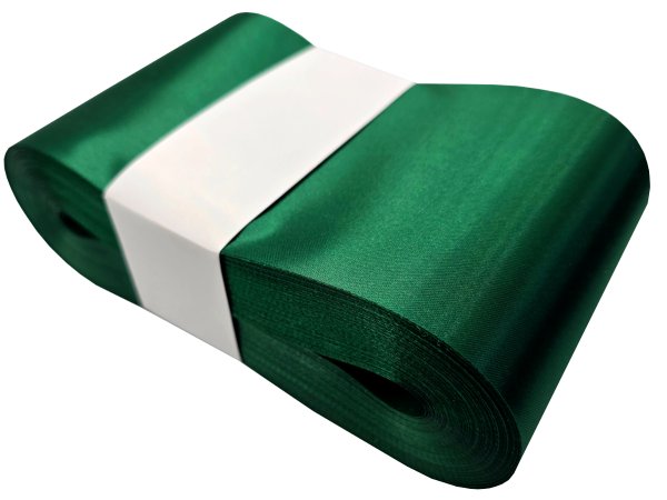 10cm 50m HURT GREEN ZIELONA BUTELKA 188 wstążka satynowa atłasowa szeroka na kokardy wstęgi hurtownia wstążek Warszawa