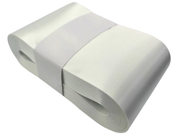 10cm 50m HURT ECRU KREM OFF WHITE 163 wstążka satynowa atłasowa szeroka na kokardy wstęgi hurtownia wstążek Warszawa