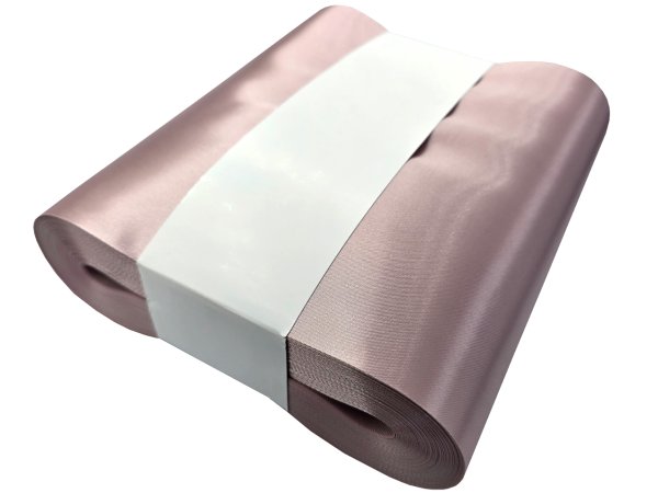 20cm 50m HURT RÓŻ PUDROWY POWDER PINK Z135 wstążka satynowa najszersza na kokardy wstęgi hurtownia wstążek Warszawa