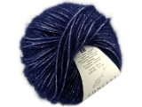 ALPACA SILVER 283 GRANATOWA NAVY SILVER SREBRO alpaka KATIA 25g 120m delikatna jak piórko i skrzy się jak śnieg w czasie mrozu