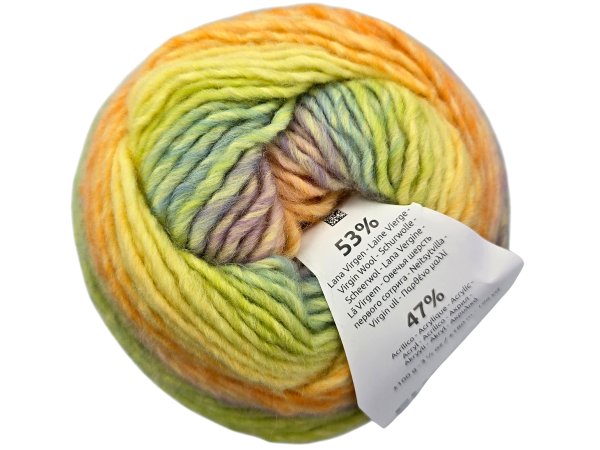 AZTECA FUNNY 203 MIX WIOSNA mix wełny KATIA 100g 180m wielokolorowa włóczki na czapkę szal sweter OUTLET KONIEC KOLEKCJI