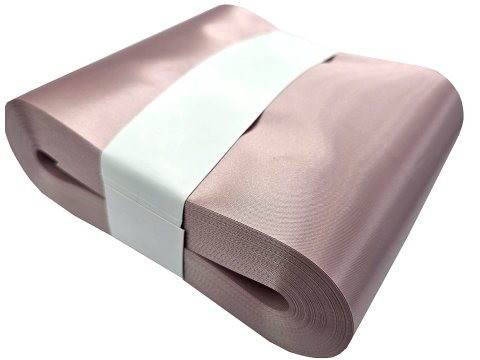 15cm 50m HURT RÓŻ PUDROWY  POWDER PINK Z135 wstążka satynowa szeroka na kokardy wstęgi hurtownia wstążek Warszawa