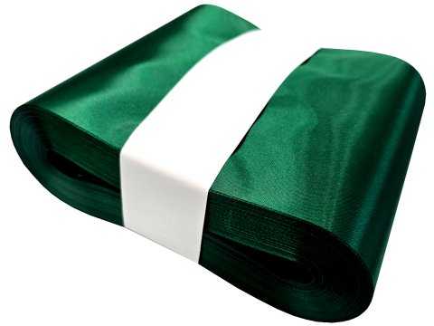 15cm 50m HURT ZIELONA BUTELKA GREEN 188 wstążka satynowa szeroka na kokardy wstęgi hurtownia wstążek Warszawa