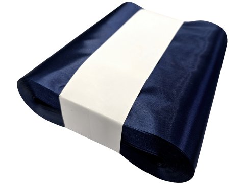 20cm 50m HURT GRANATOWA NAVY BLUE 184 wstążka satynowa najszersza na kokardy wstęgi hurtownia wstążek Warszawa