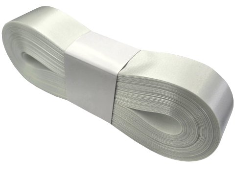 3cm 50m ECRU KREMOWA OFF WHITE 163 wstążka satynowa szeroka na kokardy kokardki wstęgi hurtownia wstążek Warszawa