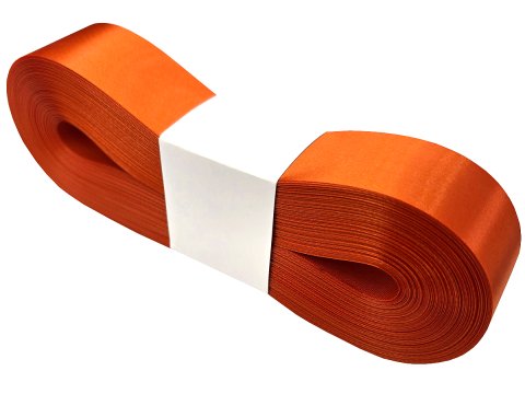 3cm 50m ORANGE POMARAŃCZOWA 146 wstążka satynowa szeroka na kokardy kokardki wstęgi hurtownia wstążek Warszawa