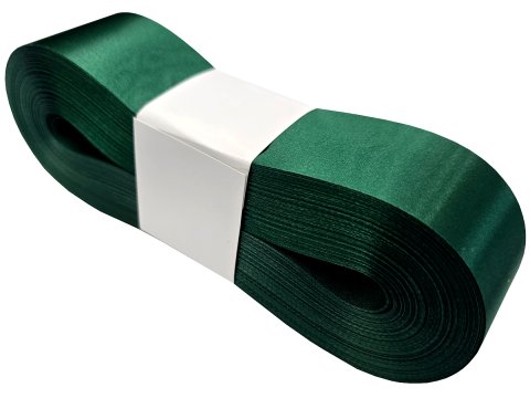 4cm 50m ZIELONA BUTELKA GREEN 188 wstążka satynowa na kokardy kokardki wstęgi na otwarcie hurtownia wstążek wstążki ozdobne
