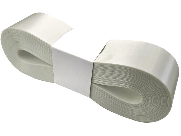 4cm 50m ECRU KREM OFF WHITE 163 wstążka satynowa na kokardy kokardki wstęgi na otwarcie hurtownia wstążek wstążki ozdobne