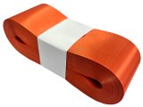 6cm 50m ORANGE POMARAŃCZOWA 146 wstążka satynowa szeroka na kokardy kokardki wstęgi hurtownia wstążek Warszawa