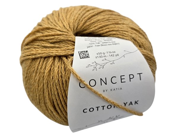 COTTON-YAK 139 KARMEL 50g 130m mix bawełny i wełny z jaka delikatna tania wełna hurtownia włóczek