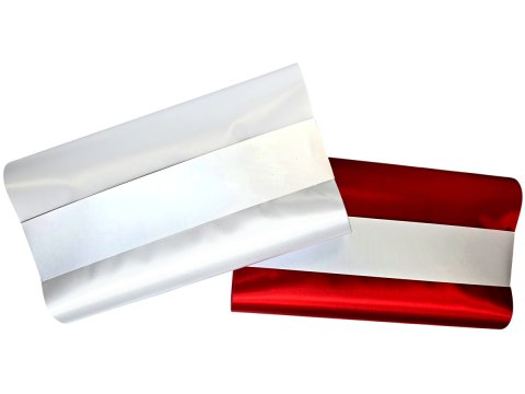 30cm 50m BIAŁA WHITE 101 najszersza wstęga wstążka satynowa na kokardy wstęgi hurtownia wstążek Warszawa