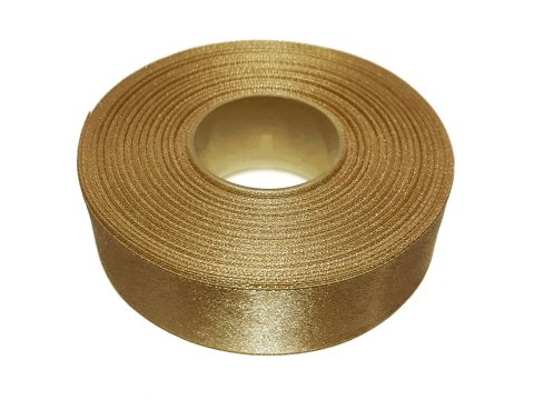 38mm wstążka atłasowa 25m 151 ZŁOTY z pięknym połyskiem satynowym