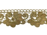 55mm Gipiura metalizowana* ZŁOTA hurt 9,1m taśma gipiurowa hurtownia z gipiurami z koronkami hiszpańska pasmanteria GOLD-POL