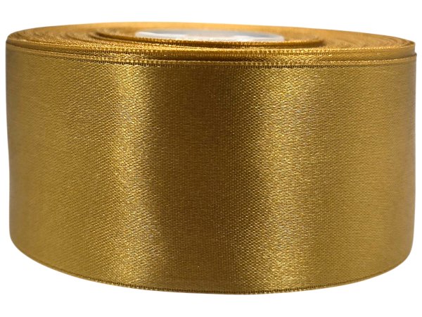 38mm Wstążka atłasowa 151 Złota rolka 25m największy wybór wstążek satynowych w Warszawie Gold-Pol