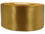 38mm Wstążka atłasowa 151 Złota rolka 25m największy wybór wstążek satynowych w Warszawie Gold-Pol
