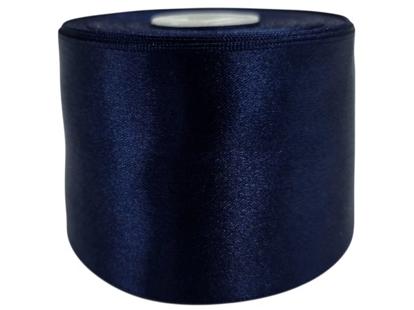 50mm Wstążka atłasowa 184 Granatowa rolka 25m wstążki satynowe hurtownia wstążek Warszawie Gold-Pol