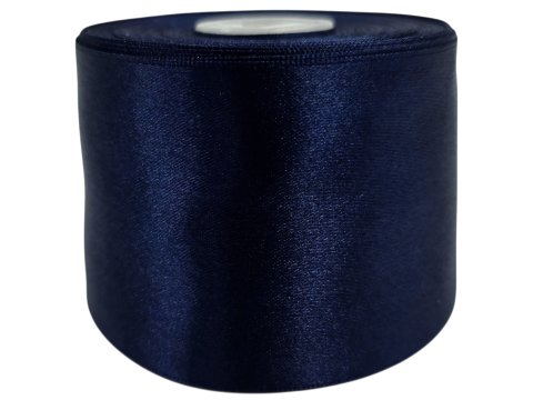 50mm Wstążka atłasowa 184 Granatowa rolka 25m wstążki satynowe hurtownia wstążek Warszawie Gold-Pol