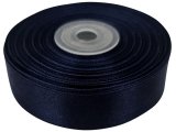 18mm wstążka atłasowa 184 GRANATOWA rolka 25m 100% nylon satynowa ozdobna na kokardki dekorację świąteczne hurtownia wstążek
