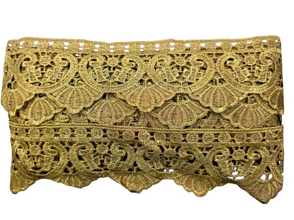 60mm Gipiura metalizowana* ZŁOTA hurt 9,1m taśma gipiurowa sakralna hiszpańska pasmanteria GOLD-POL