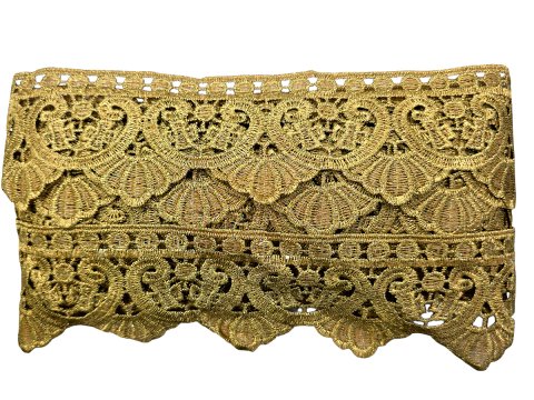 60mm Gipiura metalizowana* ZŁOTA hurt 9,1m taśma gipiurowa sakralna hiszpańska pasmanteria GOLD-POL