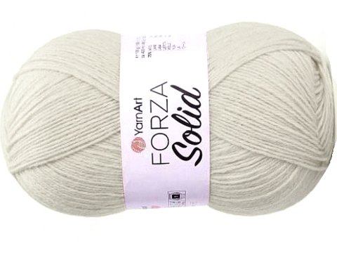 FORZA SOLID 03 Biały Beż włóczka YarnArt 100g 420m włóczki wełniane na ciepłe skarpety sklep z włóczką
