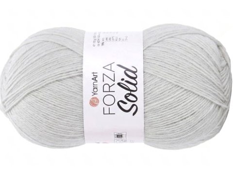 FORZA SOLID 11 Szary Jasny włóczka YarnArt 100g 420m włóczki wełniane na ciepłe skarpety sklep z włóczką