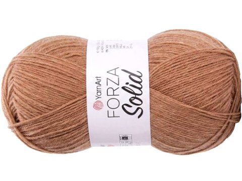 FORZA SOLID 07 Kakao Beż włóczka YarnArt 100g 420m włóczki wełniane na ciepłe skarpety sklep z włóczką