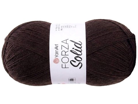 FORZA SOLID 23 Gorzka Czekolada włóczka YarnArt 100g 420m włóczki wełniane na ciepłe skarpety sklep z włóczką