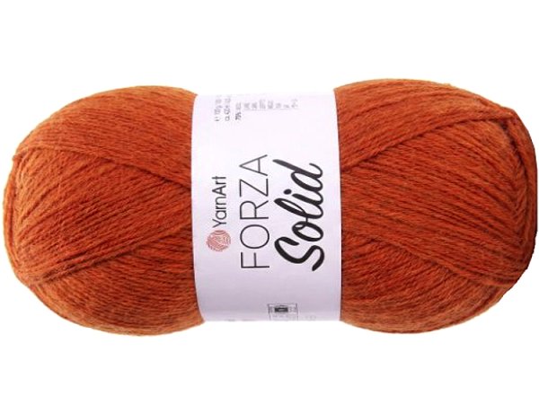 FORZA SOLID 09 Orange karotka włóczka YarnArt 100g 420m włóczki wełniane na ciepłe skarpety sklep z włóczką
